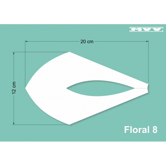 Модел Floral 8 - модул листо за цвете Модел Floral 8 - модул листо за цвете