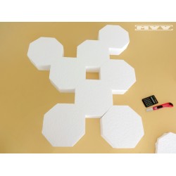 Блат за бутафорна торта - осмоъгълник