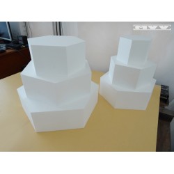 Блат за бутафорна торта - шестоъгълник