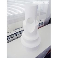 Блат за бутафорна торта - цилиндър с отвор