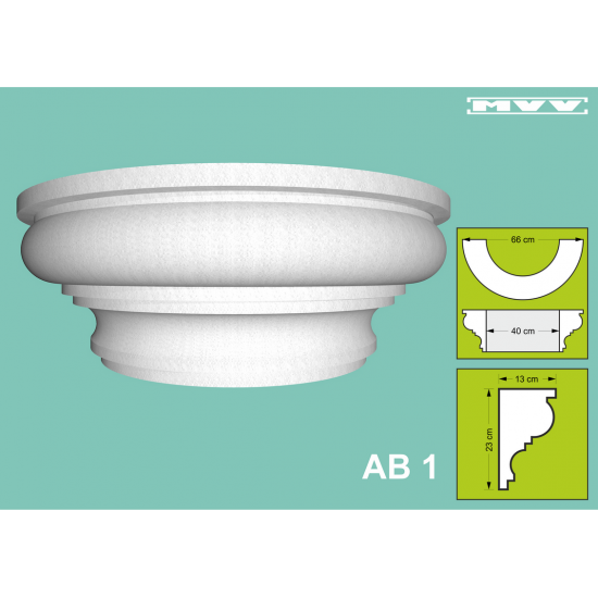 Капител / База AB 1 - 13x23 см Капител / База AB 1 - 13x23 см