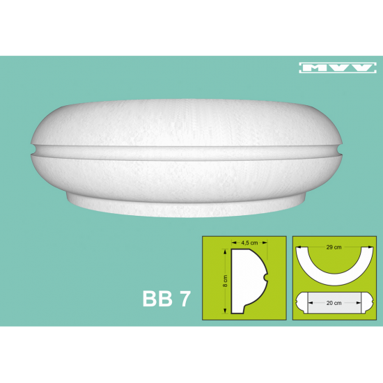 Капител / База BB 7 - 4,5x8 см Капител / База BB 7 - 4,5x8 см