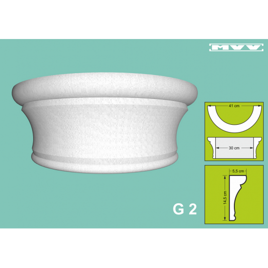 Капител / База G 2 - 5,5x14,5 см Капител / База G 2 - 5,5x14,5 см