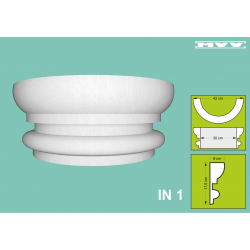 Капител / База IN 1 - 6x17,5 см