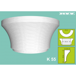 Капител / База K 55 - 9x20 см