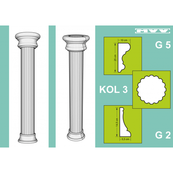 Колона с база и капител - KOL 102