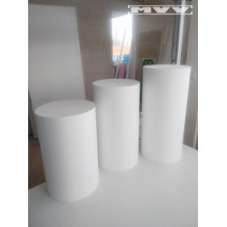 Кръгли плътни коктейлни / парти масички - 3 броя