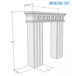 Декоративна камина 2-1