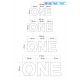 Надпис ONE Надпис ONE