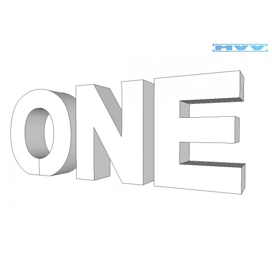 Надпис ONE Надпис ONE